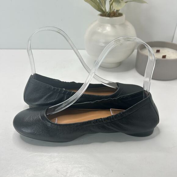 Vionic Alexa Crn Npa Leather Ballet Flats Slip On Shoes Black Women's 5 NWOB - Picture 7 of 9